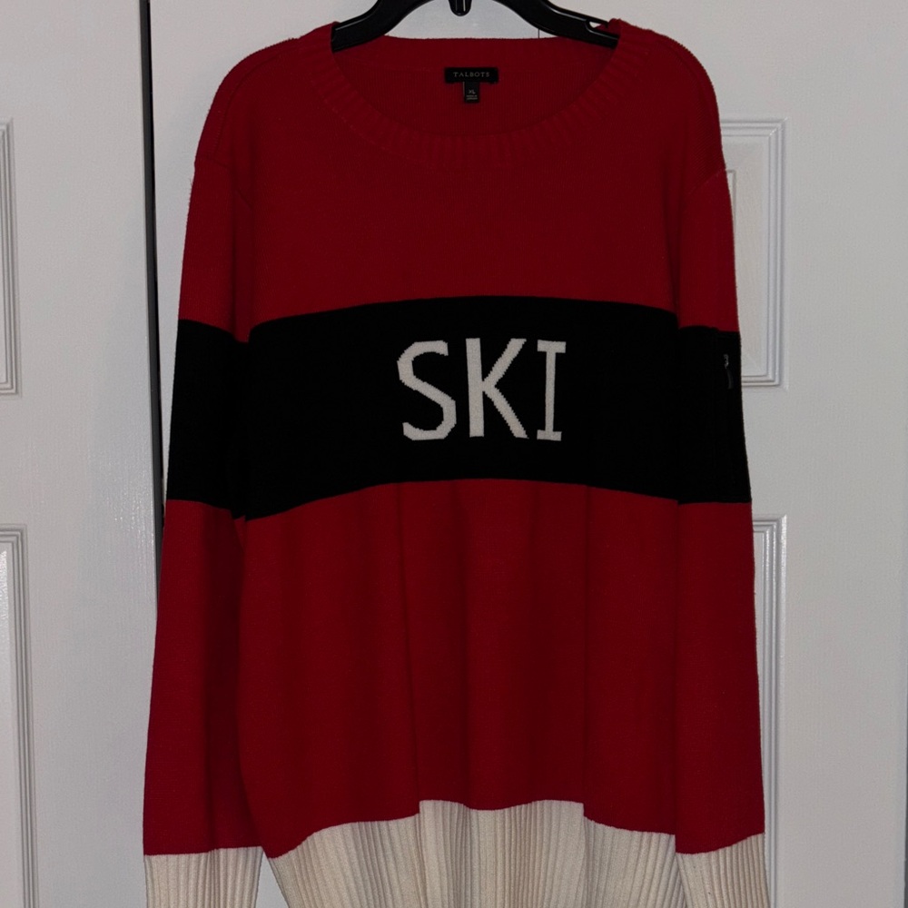Talbots Vibrant Red Sweater